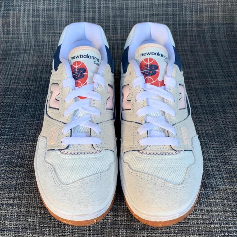 New Balance 550 'Sea Salt/Quartz Pink' Sneakers Active Shoes Women’s size 5 NWOT - Picture 3 of 11